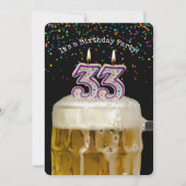 Invitation 33e anniversaire fête de la bière (Devant)