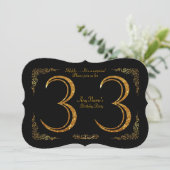 Invitation 33ème, fête d'anniversaire 33ème, grand Gatsby, no (Debout devant)