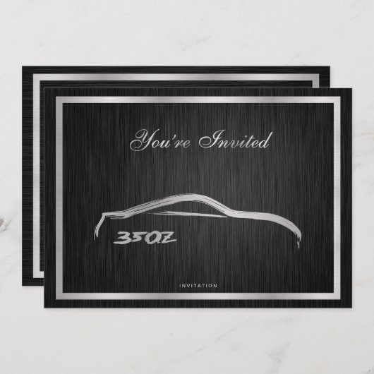 Invitation 350Z élégante (Devant / Derrière)