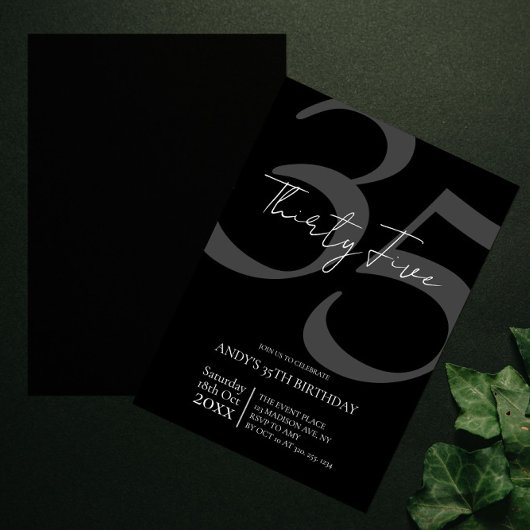 Invitation 35e anniversaire