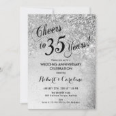 Invitation 35e Anniversaire de Mariage Argent (Devant)