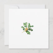 Invitation 35e anniversaire Décembre Fleur de naissance Holly (Dos)