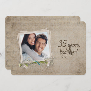 Invitation 35e anniversaire du Mariage