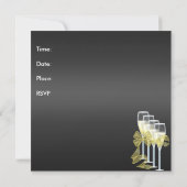 Invitation 35e anniversaire Elégant Bijoux Champag (Dos)