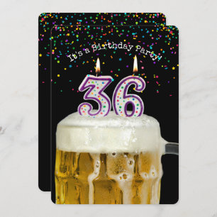 Invitation 36e anniversaire fête de la bière
