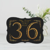 Invitation 36ème, fête d'anniversaire 36ème, grand Gatsby, no (Debout devant)