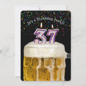 Invitation 37e anniversaire fête de la bière (Devant)