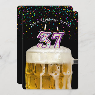 Invitation 37e anniversaire fête de la bière