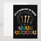 Invitation 3/4, C'est un bon jour pour apprendre de minuscule (Devant / Derrière)