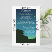 Invitation 3,5 x 7 Directions Fireflies et Mason (Debout devant)