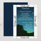 Invitation 3,5 x 7 Directions Fireflies et Mason (Devant / Derrière)