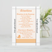 Invitation 3,5 x 7 Directions Inséparables Pink Str (Debout devant)