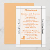 Invitation 3,5 x 7 Directions Inséparables Pink Str (Devant / Derrière)