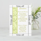 Invitation 3,5 x 7 Directions Lime Green Pear Swi (Debout devant)