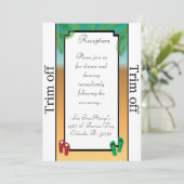 Invitation 3,5 x 7 Réception Ses Sandales Sur (Debout devant)