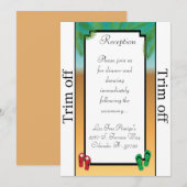 Invitation 3,5 x 7 Réception Ses Sandales Sur (Devant / Derrière)