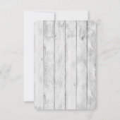 Invitation 3.5x5 R.S.V.P. Card Burlap M. et Mme Banner (Dos)