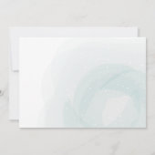 Invitation 3 animaux mignons turquoises dans les masques Baby (Dos)