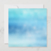 Invitation 3-D Ombre Ocean Sky Blue Beach OCcean Glass (Dos)