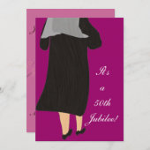 Invitation 3 de célébration de jubilé de nonnes (Devant / Derrière)