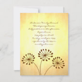 Invitation 3 Fleurs Brown (Devant)