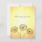 Invitation 3 Fleurs Brown (Dos)