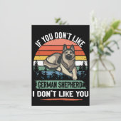 Invitation 3 If You Don't Like German Shepherd I Don't Like Y (Debout devant)