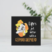 Invitation 3 Life's Just Better With A German Shepherd (Debout devant)