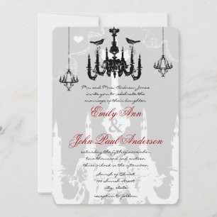 Invitation 3 lustres noirs Inséparables