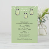 Invitation 3 Mariage Mason Jars pendants (Debout devant)