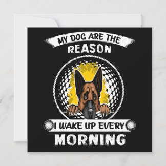 Invitation 3 My Dogs Are The Reason I Wake Up Every Morning