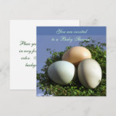 Invitation 3 oeufs (Devant / Derrière)