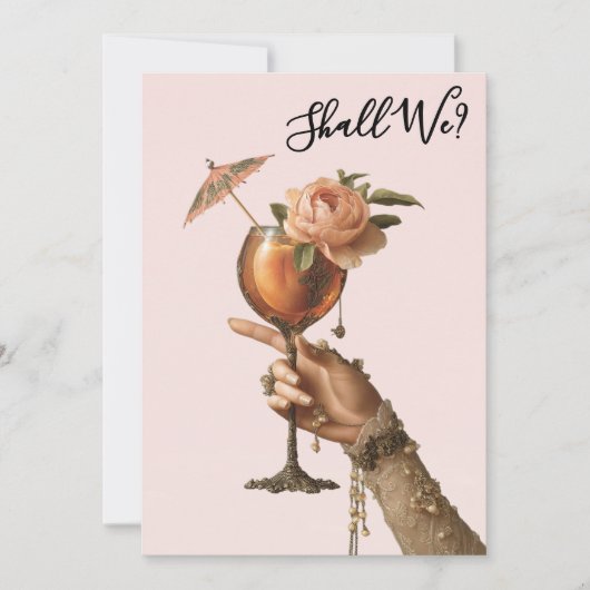 Invitation *~* 3 Ornements A101 Cocktail PHOTO  EVJF (Devant)