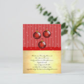 Invitation 3 ornements rouges (Debout devant)