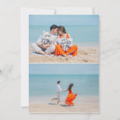 Invitation 3 Photo Floral Esperluette Nous nous marions (Dos)