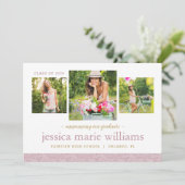 Invitation 3 Photo Graduation Announcement (Debout devant)