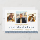 Invitation 3 Photo Graduation Announcement (Devant)