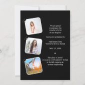 Invitation 3 Photo Graduation Announcement Card Class of 2026 (Dos)