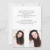 Invitation 3-Photo Minimalist Graduation  Announcement (Dos)