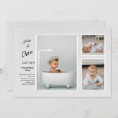 Invitation 3-Photos en Gras (Devant / Derrière)