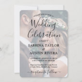 Invitation 3 QR Codes Site Web RSVP Mariage photo tout-en-un (Devant)