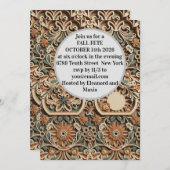 Invitation 3D Layered Paper Cut Boho Wildflower Invite (Devant / Derrière)