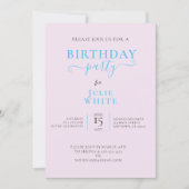 Invitation 3e ANNIVERSAIRE DE LA FÊTE DE GÂTEAU (Devant)