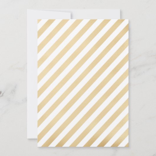 Invitation 3e anniversaire - Gold White (Dos)