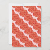 Invitation 3e anniversaire rose orange orange Rose mûre rose (Dos)