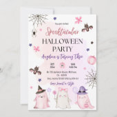 Invitation 3e anniversaire spottaculaire Halloween (Devant)