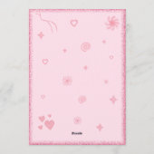 Invitation 3rd Pink Glitter Birthday | Sparkle Glitter  (Dos)