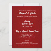 Invitation 40 ans de mariage Anniversaire de mariage Rubis Ro (Dos)