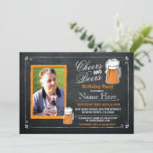 Invitation 40 de photo de bière de fête (Debout devant)