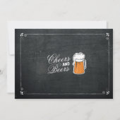 Invitation 40 de photo de bière de fête (Dos)